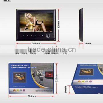 9 Inch DIY Lexus Car Headrest Monitor HD 800x480 Digital Screen, AV-in ,IR Transmitter for Headphone, Easy Install ! photo-5