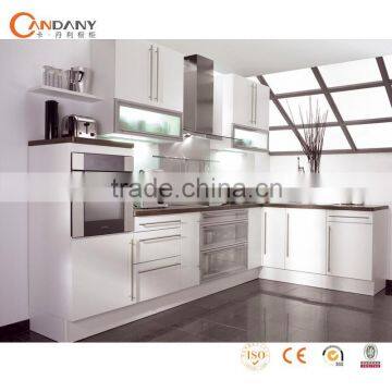 Foshan factory customized acrylic kitchen cabinet ,hydraulic kitchen cabinet hinges