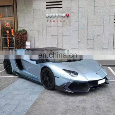 Runde Half Carbon For Lamborghini Aventador LP700 LP720 Mansory Style Body Kit Front Bumper Rear Bumper Side Skirts Wind Knife