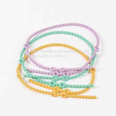 Baby Pacifier Teether Holder Straps Silicone Baby Toy Chain by Weiqi photo-5