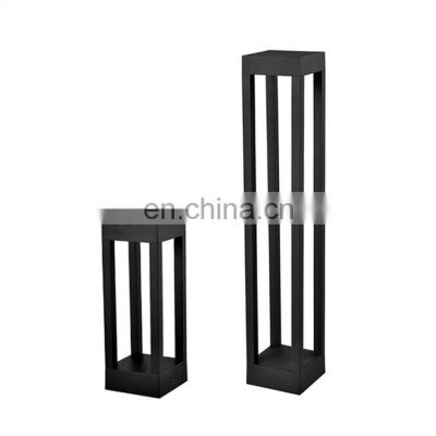 Modern Decorative Pathway Lighting Lawn Yard Cob Led Light Black Aluminum Landscape Lawn Yard Square Garden Light