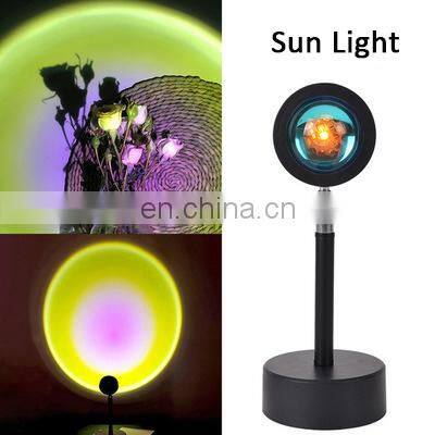 UFO Цветной гибкий USB-лампочка с кнопкой для пола Проектор света «Вечное солнце», «Радуга», «Красный закат», Лампа заката photo-4