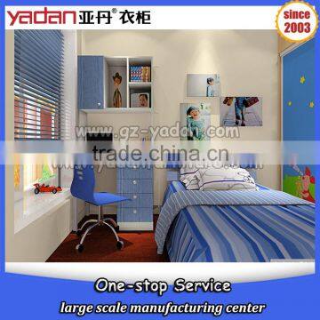 Cartoon Designs of Single Size Drawer Kid Bed and Wardrobe Customized Enviromental Furniture photo-3