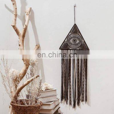 New Arrival Ornaments Tassels Dreamcatchers Handmade Black Macrame Evil Eye Dream Catcher photo-4