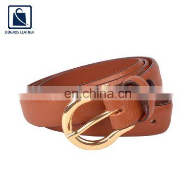 2021 New Arrival Gold Fitting Matching Stitching Unique Design Fashion Style Men Genuine Leather Belt at Low Price