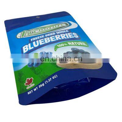 Custom Printed Food Grade Freeze Dried Blueberry Powder Stand up Pouch Zip Lock Bags for Food Packaging photo-5