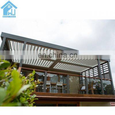 Motorized Waterproof Aluminum Bioclimatic Design Pergola for Outdoor Living