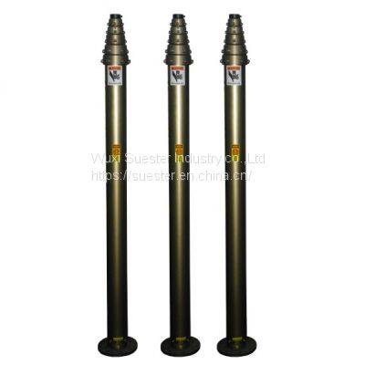 Internal Cable Light Weight Portable Lighting Telescopic Pneumatic Mast