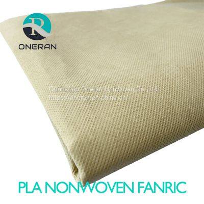 100% Biodegradable Disposable PLA Spunbond Nonwoven Fabric Price Per Kg Eco PLA Corn Fiber Spunbonded Non Woven Fabric