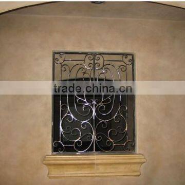 antique simple steel window grill design