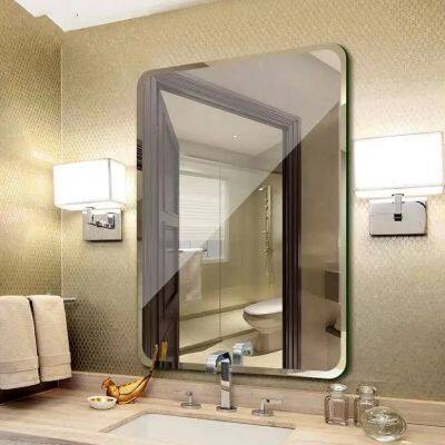 China factory 5mm 6mm silver bathroom mirror art mirror v-groove wall decoration