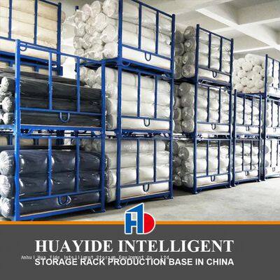 Foldable Stacking rack Demountable Stacking rack for Canvas Textile Rolls Fabric Stackable Rack