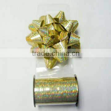 Metallic Star Bow Wholesale Manufacturer/Wedding Decoration Ribbon Star bow christmas decoratived butterfly bow