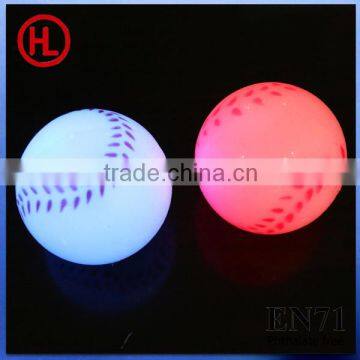 TPR LED glowing bouncing ball (golfball design)