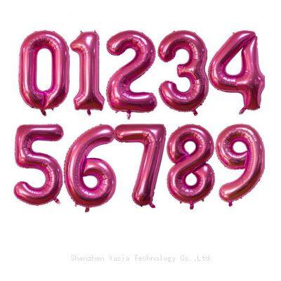 Globos de helio en número de aluminio al por mayor - Globos gigantes de 40 pulgadas, Globos para decoración de fotos de bodas
