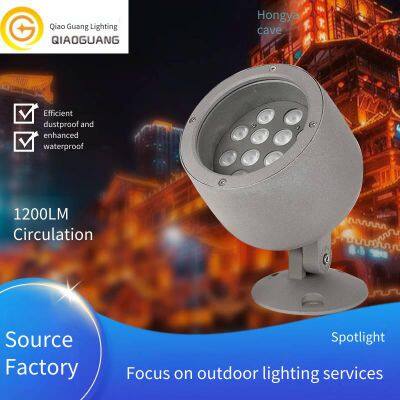 24w outdoor led flood light with cree chip, wine glass-shaped tree lighting, circular projector lamp for building facade lighting