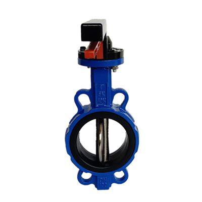 Factory Direct DIN Handle Type Wafer Butterfly Valve WCB/Ductile Iron Body PTFE Soft Sealed SS304 Disc Manual Clamp Connection photo-6