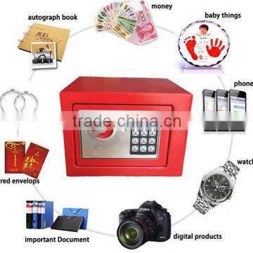 Red Mini Safes Box Key Operated Home Security Money/Cash Safes photo-6