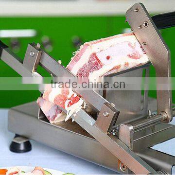 Stainless Steel Manual Mutton Roll Cutting Machine Meat Slicing Machine Frozen Meat Slicer 120pcs per Min photo-4