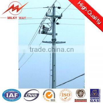 60FT electric steel transmission line pole