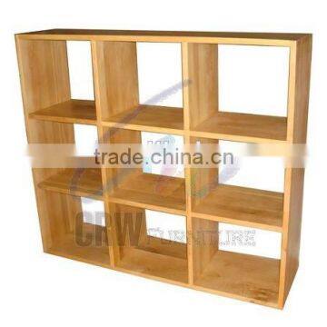OA-4095-1 Wooden storage bookcase furniture European oak cube set