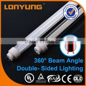 T10 double-side 2014 factory hot sale !!!95lm/w,CE ROHS ,3 years warranty led side tube light