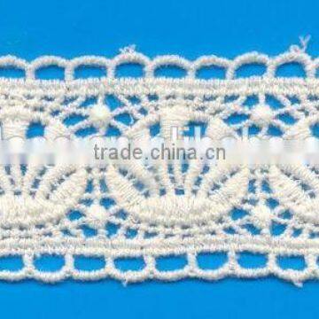 fashion white regular layout crochet african lace trim