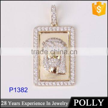 2015 Hot Sales 925 Silver Moon Start Pendant Necklace Engraved Jewelry photo-3