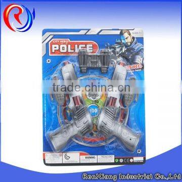 Cheap funny plastic police toys play set for children