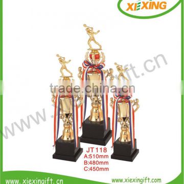 2014 professional custom zinc alloy gold plated metal angel trophy