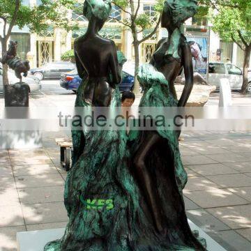 Bronze contemporary musical outdoor statue