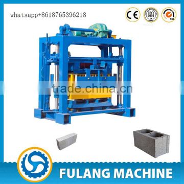 QTF40-2 manual concrete hollow block machine maker