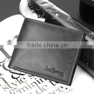 Stock Fashion Black Check Grain Wallet for Men photo-2