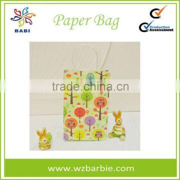 Lovely Animal Recycable Paper Shopping Bag With Handle