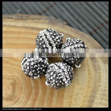 LFD-00C3 14MM Round Shape Pave Rhinestone Crystal Magnetic Clasp For Jewelry Making Bracelets necklace