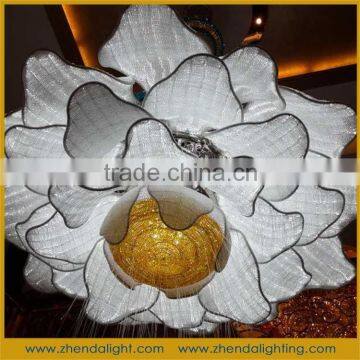 5 star hanging light crystal flower pendant contemporary chandelier for hotel decoration