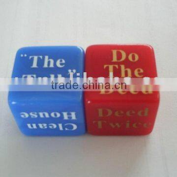 Printing dice