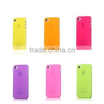 colorful frosted full back Battery Cover Case for iPhone 4