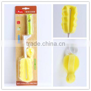 Baby Products Sponge Cleaning Bottle Brush, Wholesale Baby Feeding Bottle Cleaning Brush