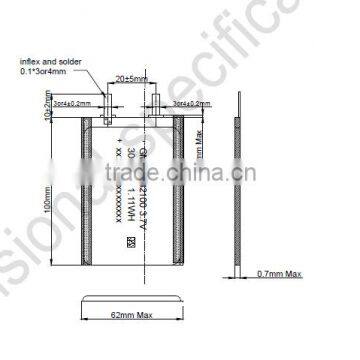GMB0762100-3.7V-250mAh photo-5