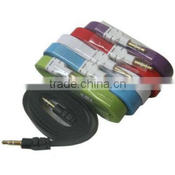 1M 3.5mm Jack Noodles Style Earphone Cable for iPhone 5