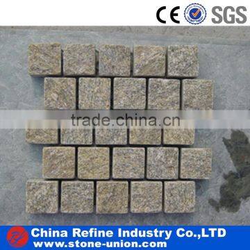 Yellow granite square tiles exporter