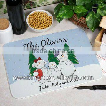 Christmas Glass Cutting Board Celebration Season