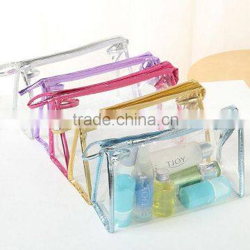 wholesale 2014 pvc cosmetic bag clear waterproof cosmetic bag