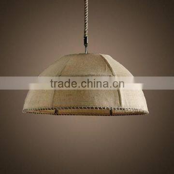 Round cloth cover pendant light