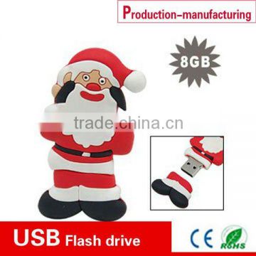 PVC christmas gift USB drives,promotion usb flash dirve