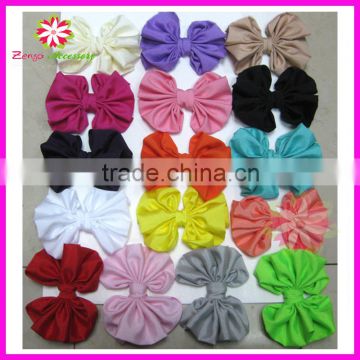 Fabric hair bows, chiffon hair bows, 4" hair bows for hairband