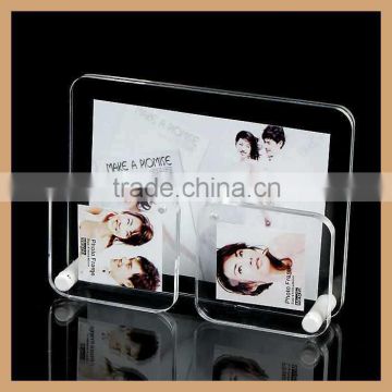 GH-P0034 China factory outlet plastic picture photo frame plexiglass magnetic photo frame