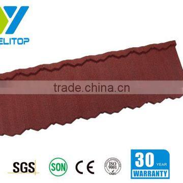 Factory wholesale galvanized zinc sand coated roof tiles