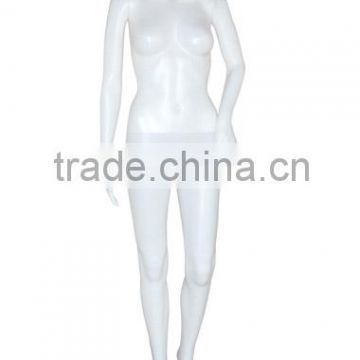 plastic white colour no head female mannequin lifelike chageabl factory